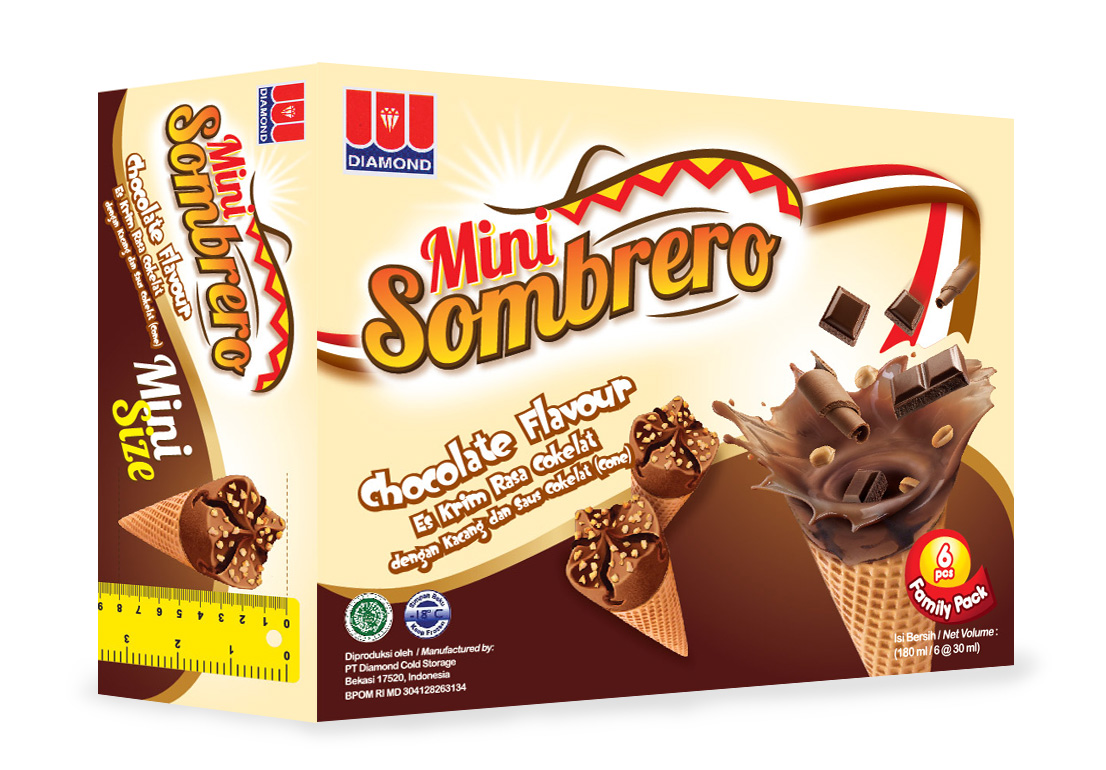 Mini Sombrero Ice Cream Chocolate
